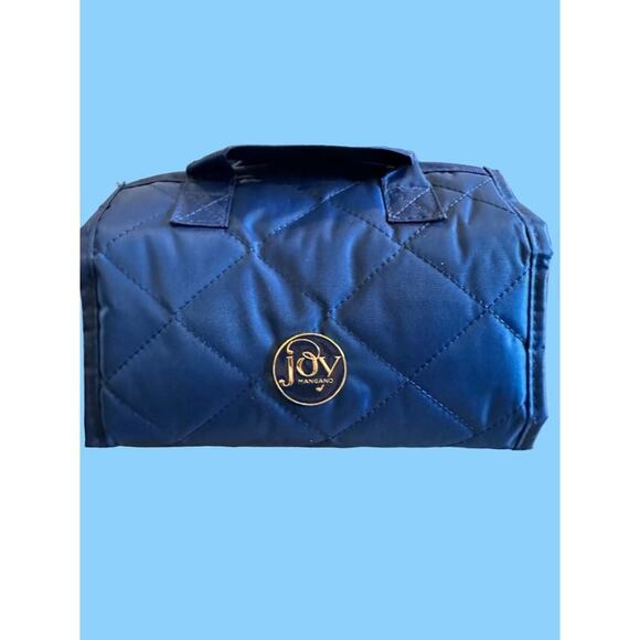 NWOT joy mangano blue travel makeup/toiletries bag - Picture 1 of 2